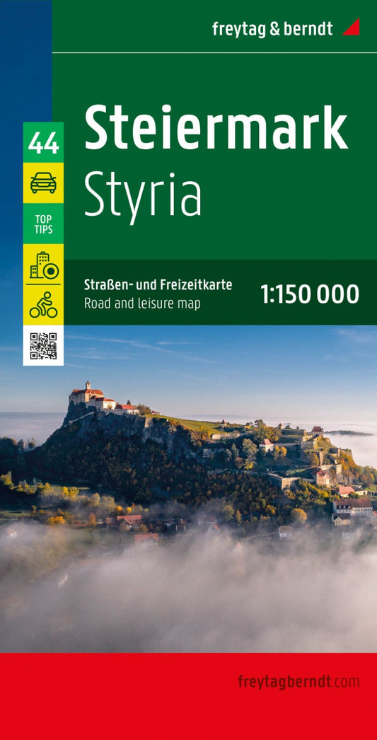 Styria, road and leisure map 1:150,000
