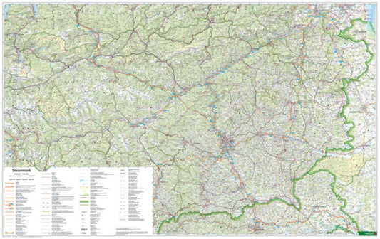 Steiermark, 1:200.000, Poster = Styria, 1:200,000, wall map