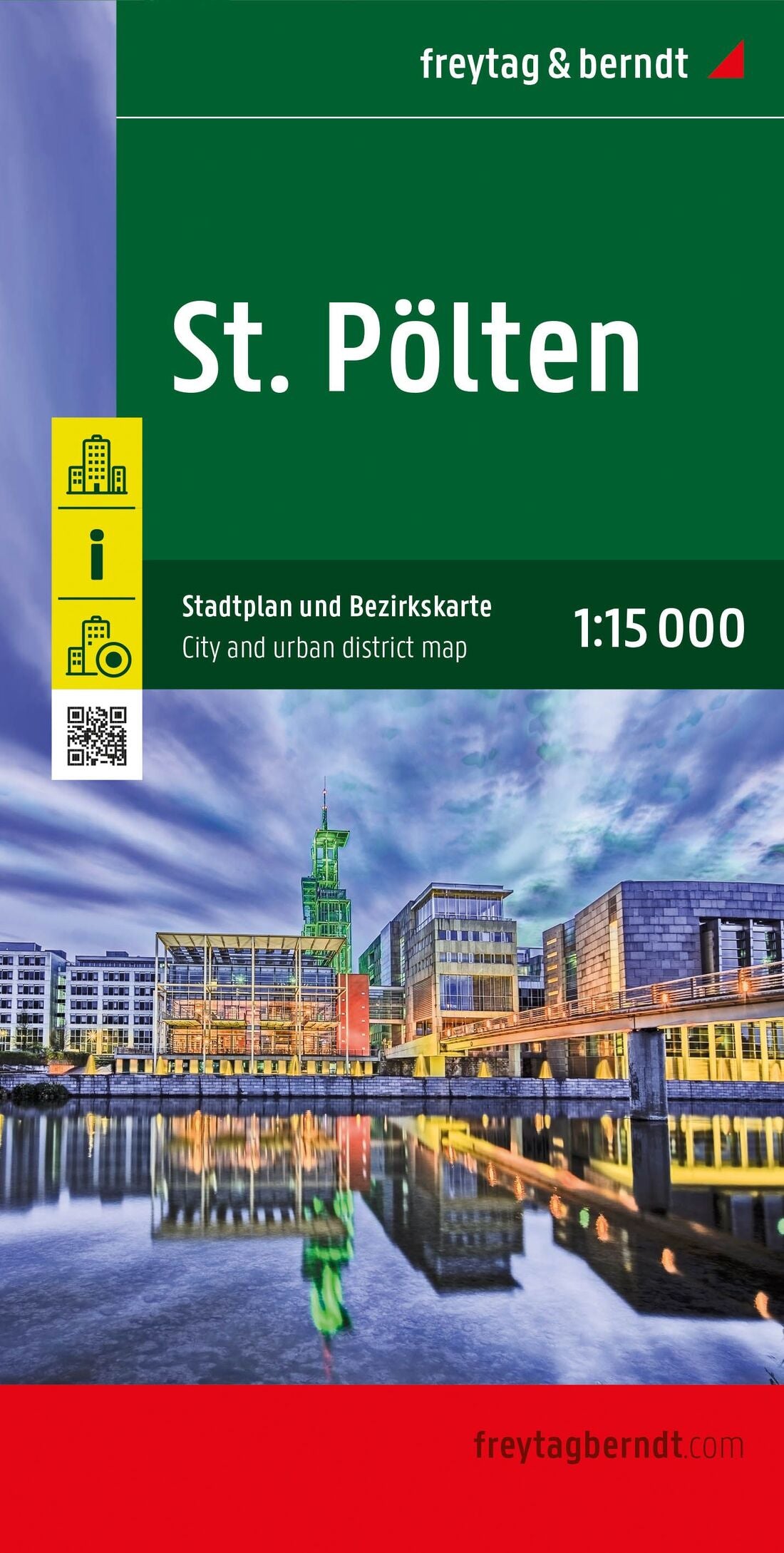 St. Polten, Austria City and Urban District Map