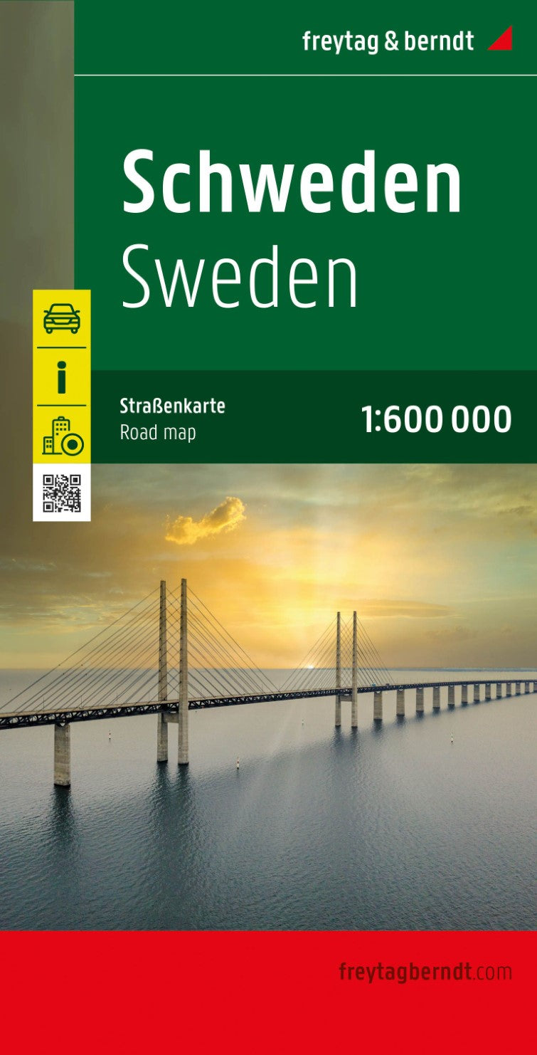 Sweden, road map 1:600,000