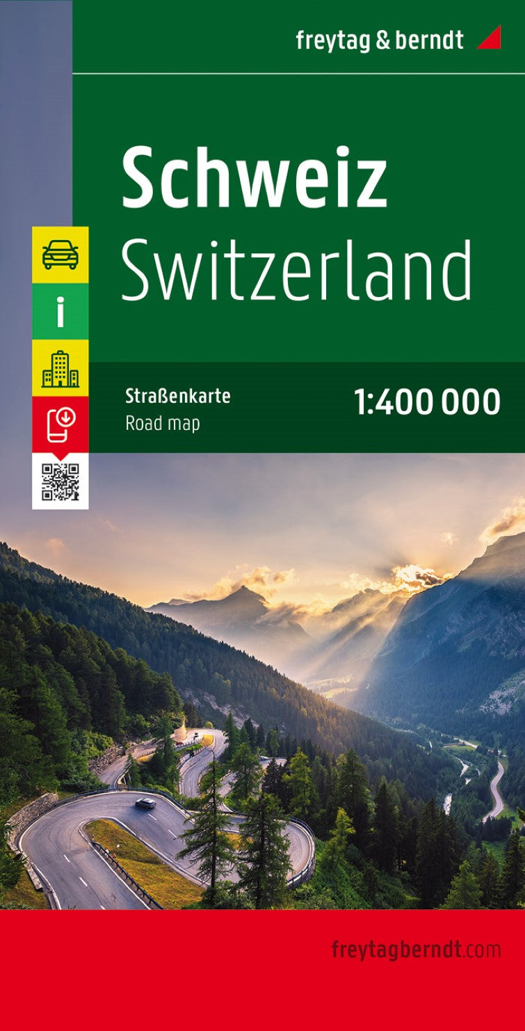 Switzerland, road map 1:400,000