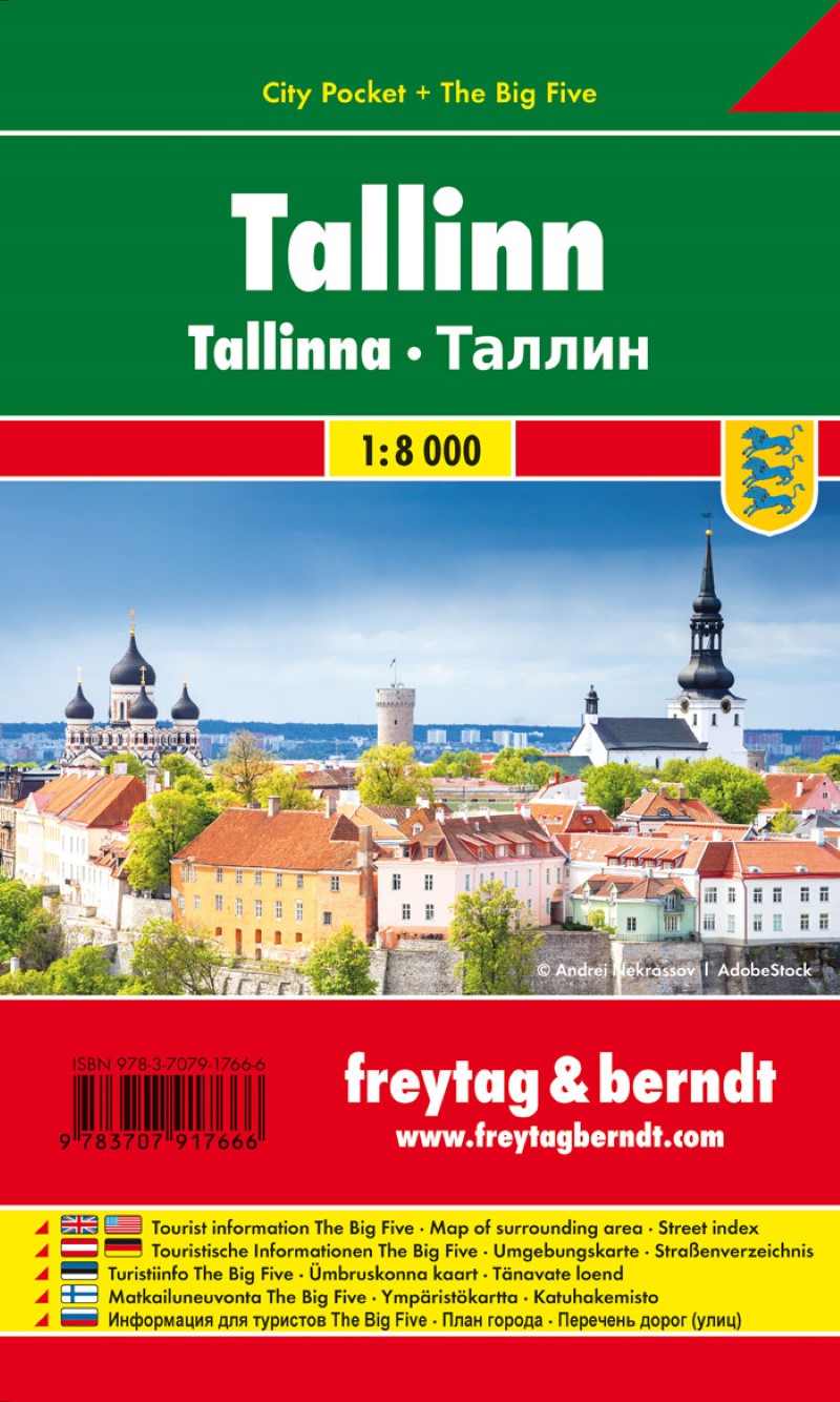 Tallinn, City map 1:10.000, City Pocket map + The Big Five