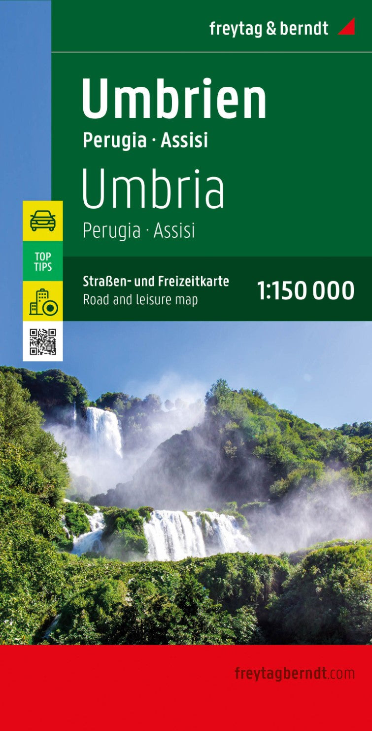 Umbria, road and leisure map 1:150,000