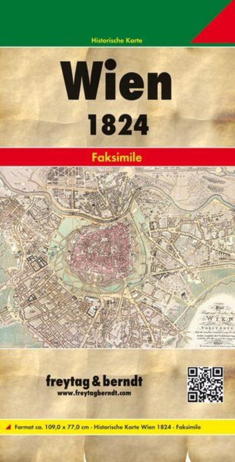 Wien und dessen Vorstädten 1824, Historische Karte 1:6.000 = Vienna and its suburbs in 1824, historical map 1:6,000