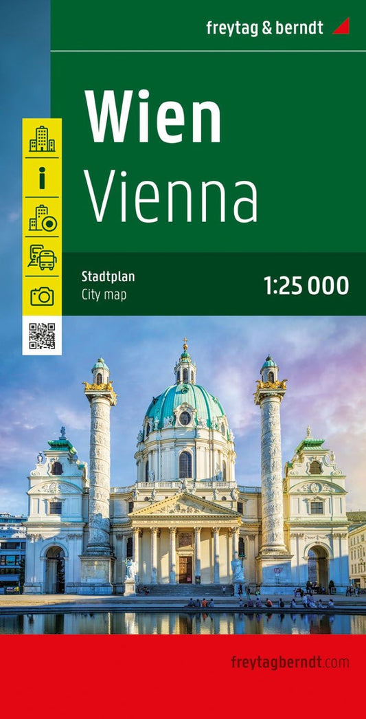 Vienna, city map 1:25,000