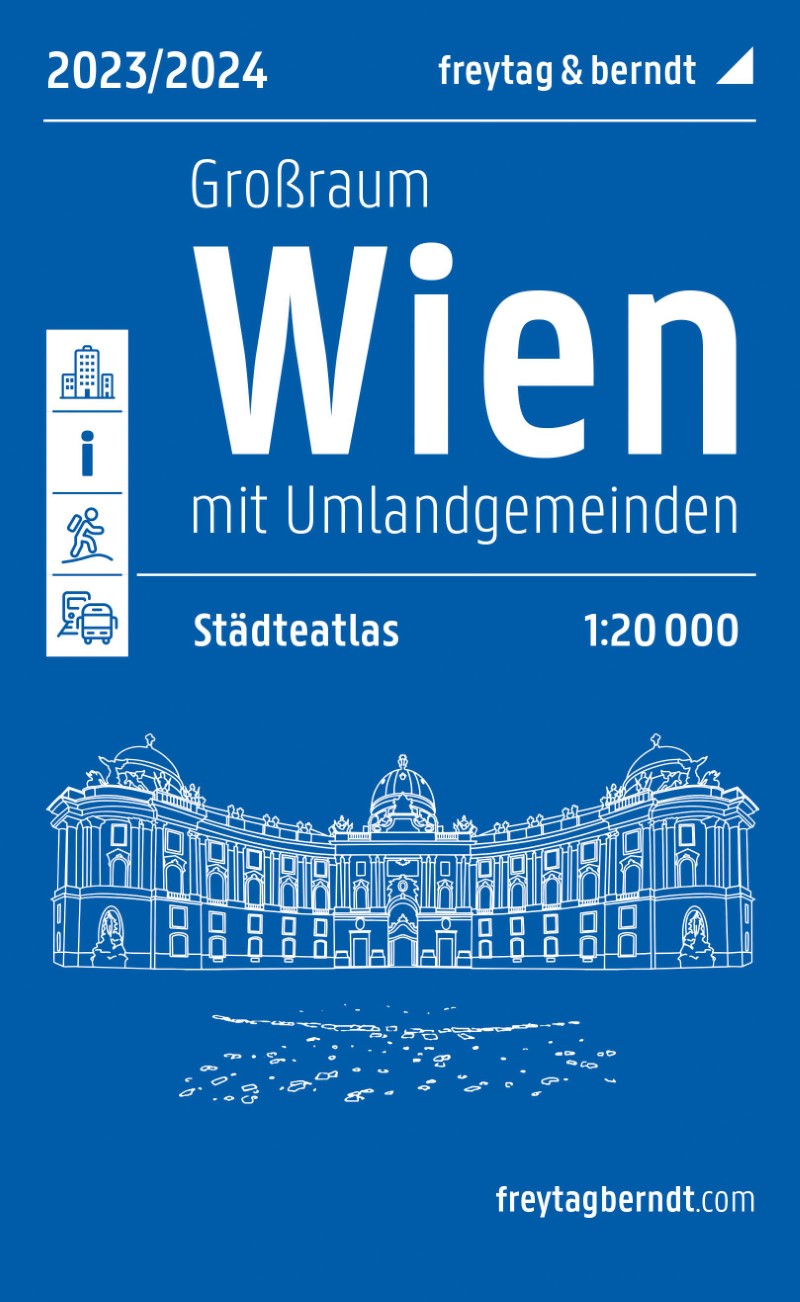 Greater Vienna city atlas, Cities atlas 1:20,000, 2023/2024