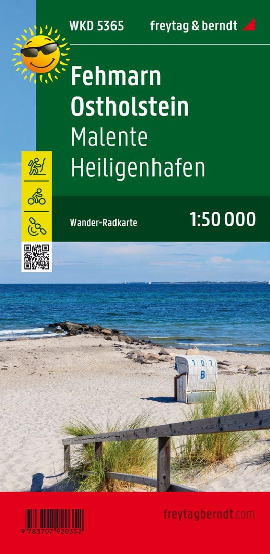 Fehmarn - Ostholstein, hiking and cycling map 1:50,000 WK D5365