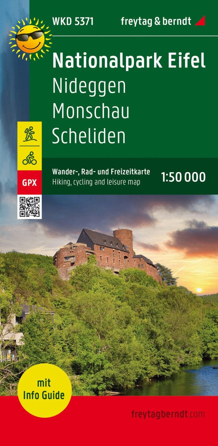 National Park Eifel, hiking map 1:50,000, with infoguide