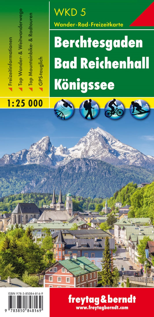Berchtesgaden - Bad Reichenhall - Königssee, hiking map 1:25,000