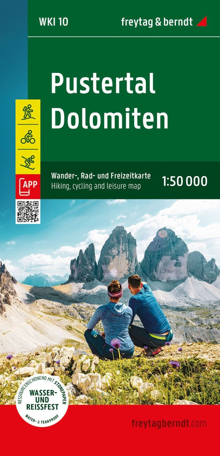 WKI 10 Pustertal - Dolomiten Wander-, Rad- und Freizeitkarte 1:50.000