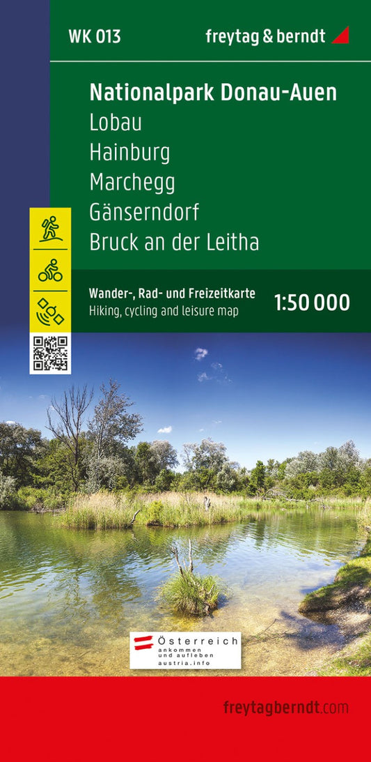 WK 015 National Park Donau-Auen, hiking, bike and leisure map 1:50,000