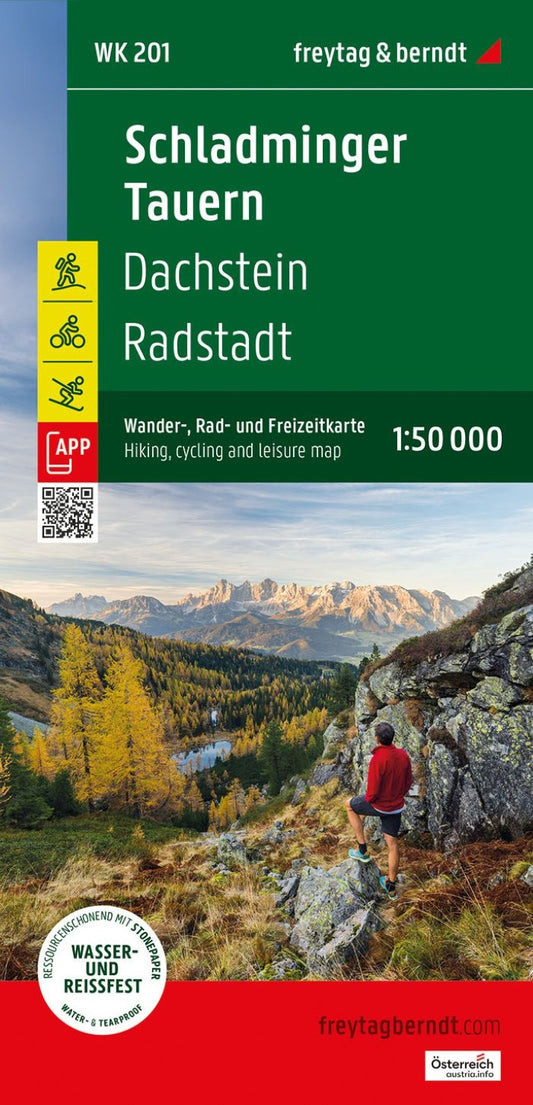 WK 201 Schladminger Tauern - Radstadt - Dachstein Hiking Map, 1:50,000