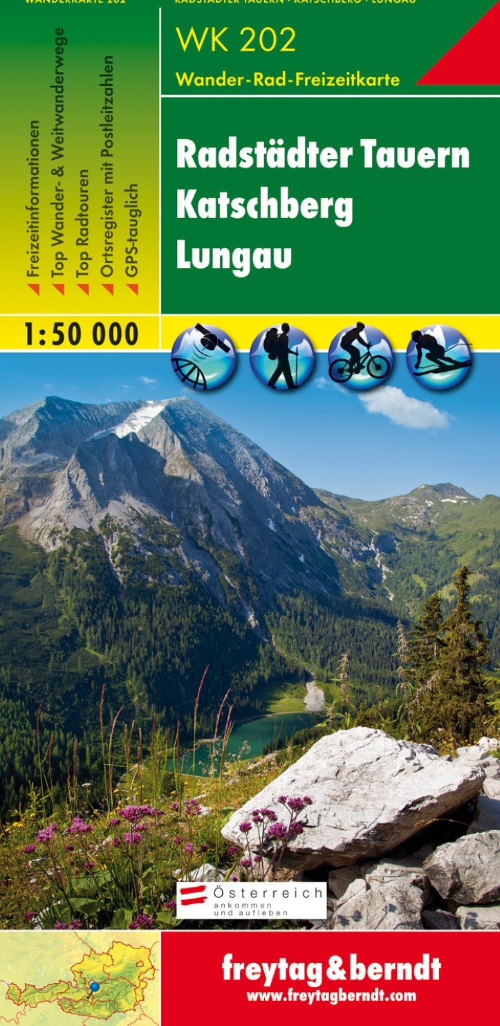 WK 202 Radstadt Tauern - Katschberg - Lungau, hiking map 1:50,000