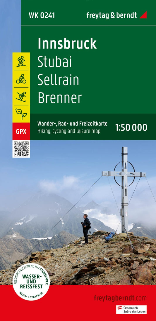 Innsbruck, hiking, bike and leisure map 1:50,000 WK 241