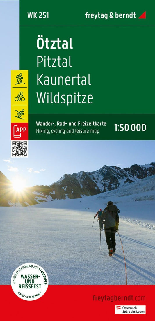 WK 251 Ötztal - Pitztal - Kaunertal - Wildspitze, hiking map 1:50,000