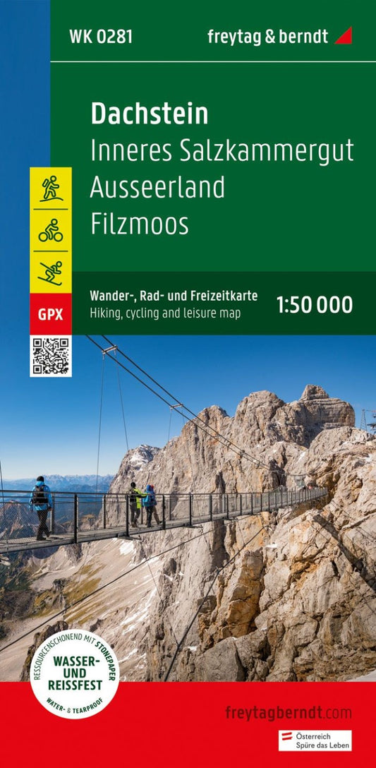 Dachstein, hiking, bike and leisure map 1:50,000 WK 0281