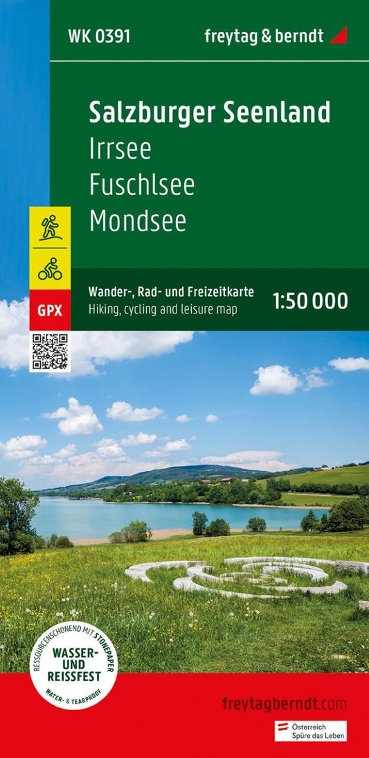 Salzburger Seenland, hiking, bike and leisure map 1:50,000 WK 0391