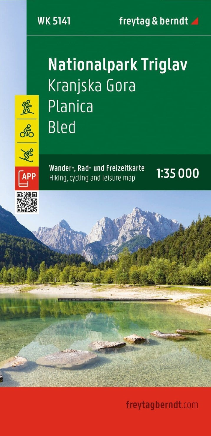 WK 5141 Nationalpark Triglav - Kranjska Gora - mapica - Bled, Hiking Map 1:35.000