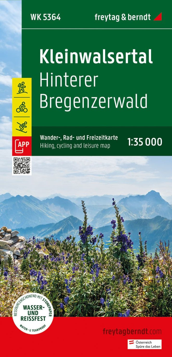 WK 5364 Hinterer Bregenzerwald - Kleinwalsertal - Damüls, hiking map 1:35,000