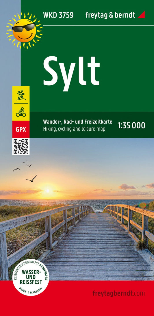 Sylt, Wander- und Radkarte 1:35.000 = Sylt, hiking and cycling map 1:35,000