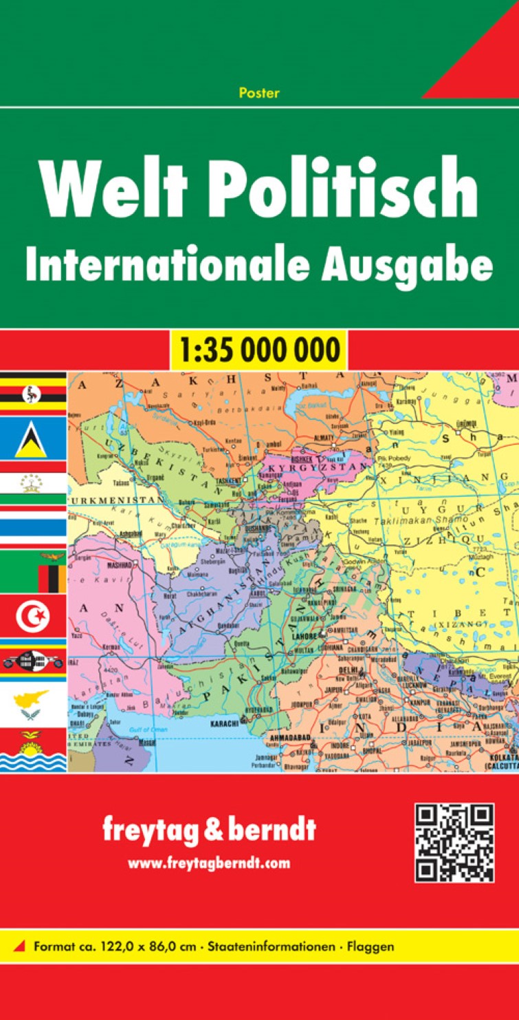 World political, World map 1:35,000,000, international edition