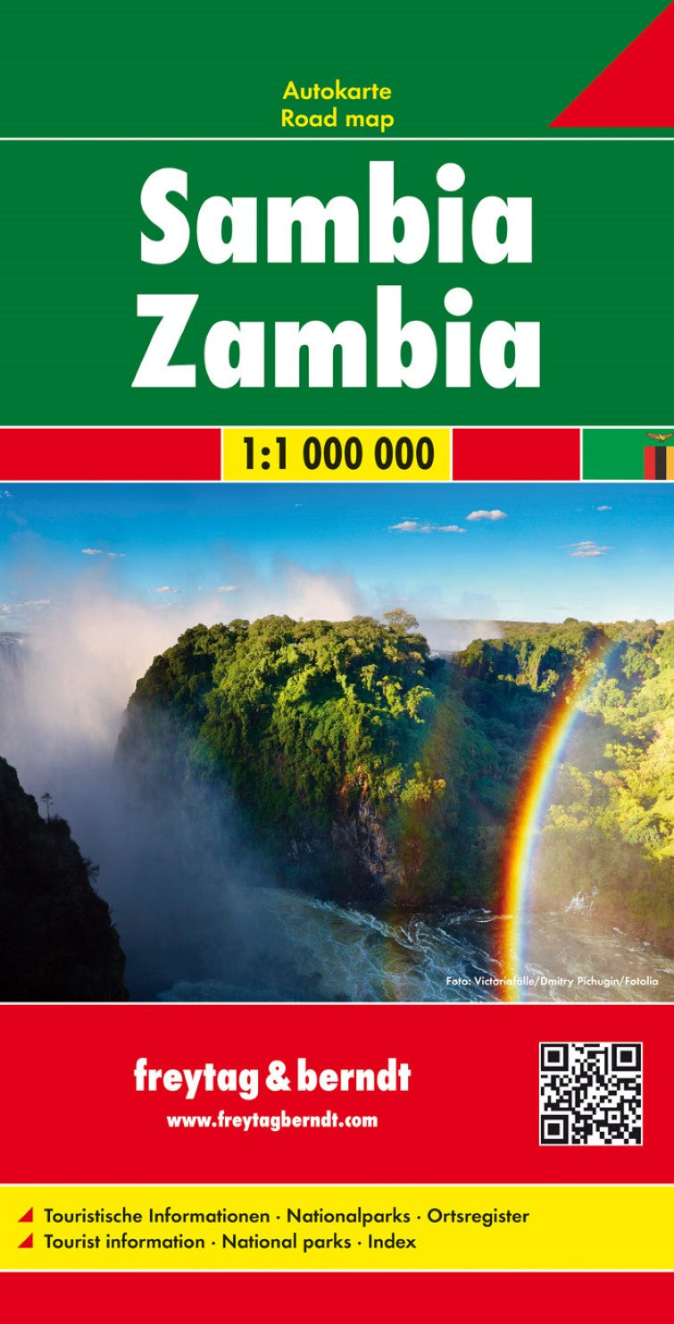 Zambia, road map 1:1 000,000