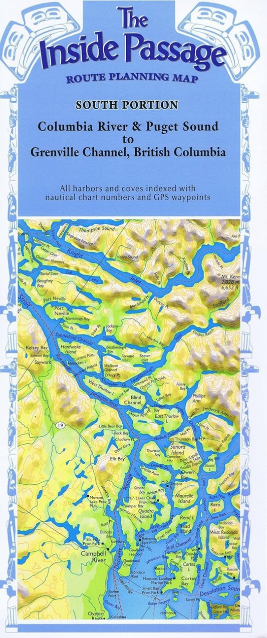 The inside passage : route planning map : south portion : Columbia River & Puget Sound to Grenville Channel, British Columbia