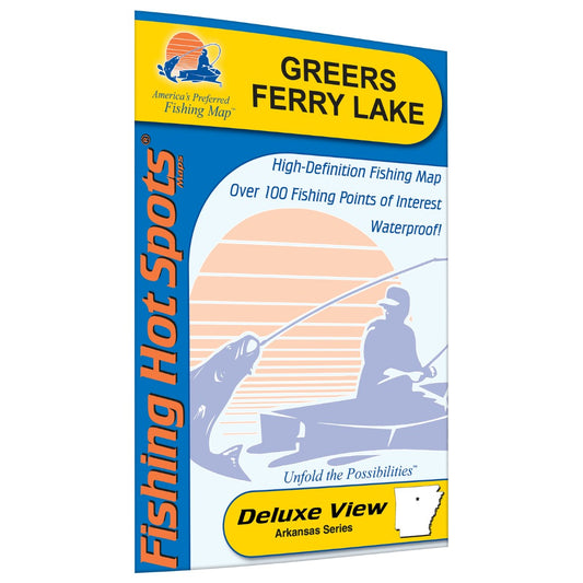 Greers Ferry Lake fishing map