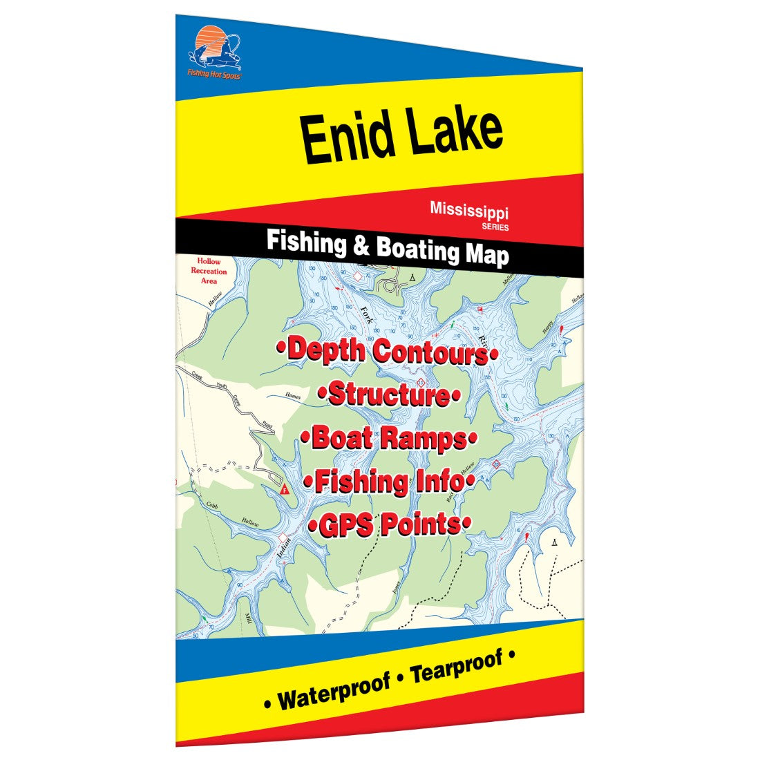 Enid Lake Fishing Map