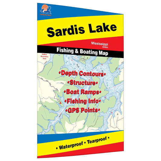 Sardis Lake Fishing Map