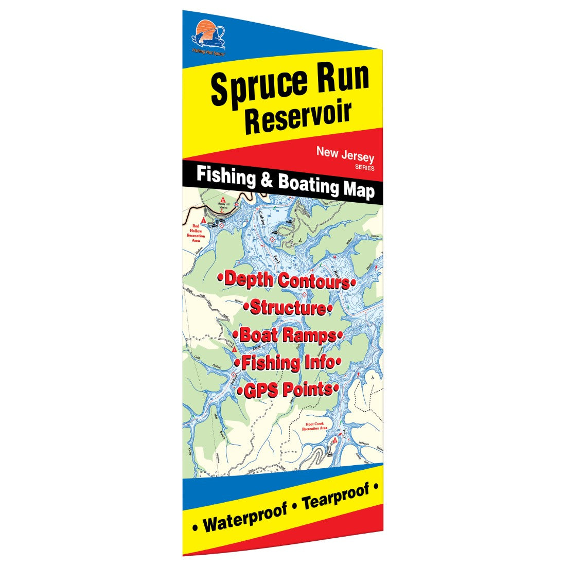 Spruce Run Reservoir Fishing Map