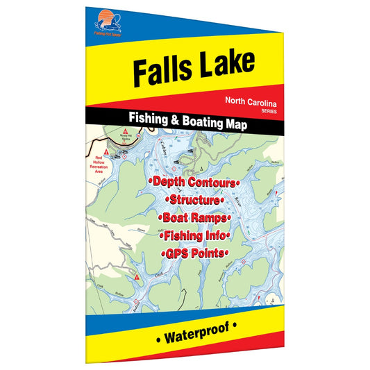 Falls Lake Fishing Map