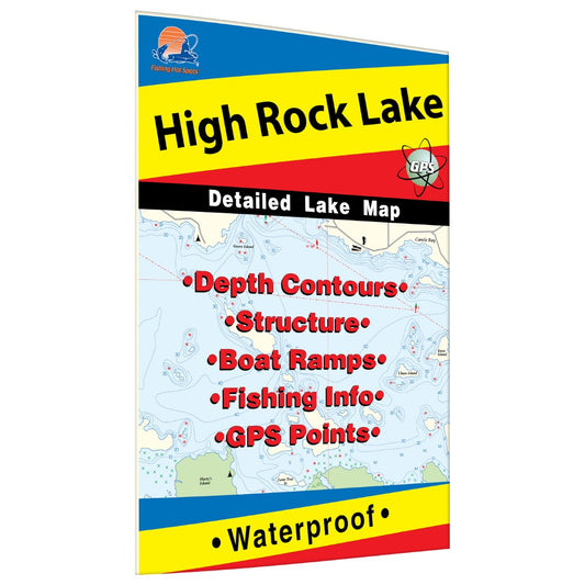 High Rock Lake Fishing Map