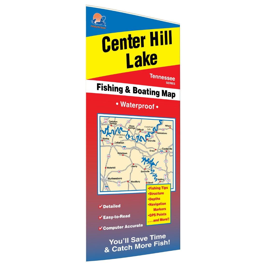 Center Hill Lake Fishing Map