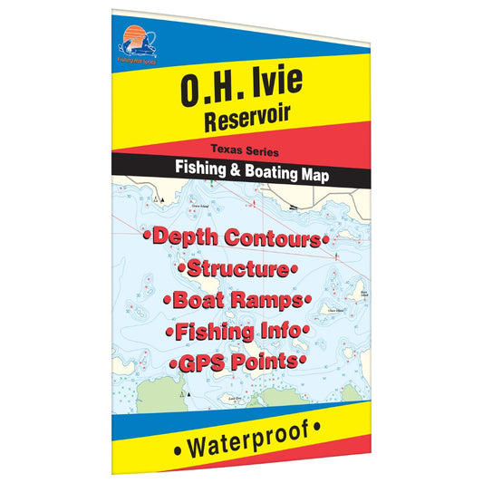 O.H. Ivie Reservoir Fishing Map