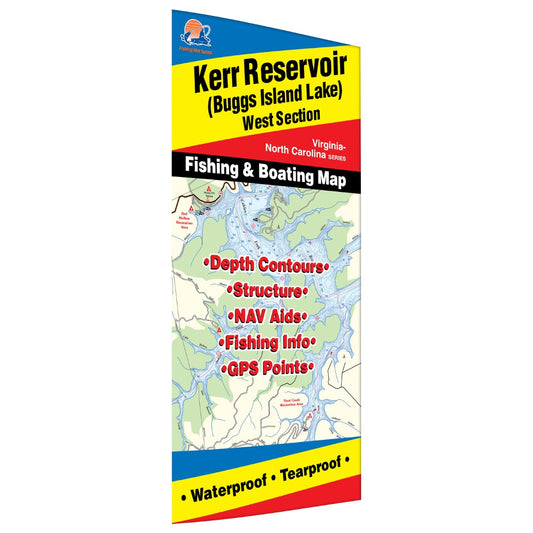 Kerr Reservoir (Buggs Island-West - VA/NC) Fishing Map