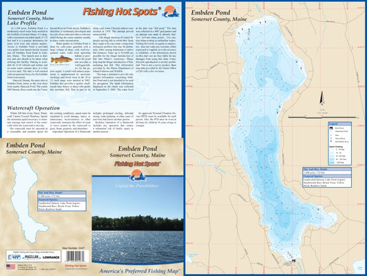 EMBDEN POND - LAMINATED ME MAP