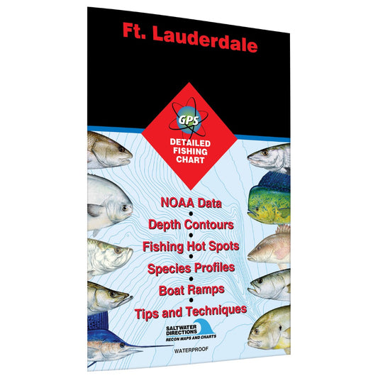 Ft. Lauderdale  Port Everglades to Boynton Beach Fishing Map