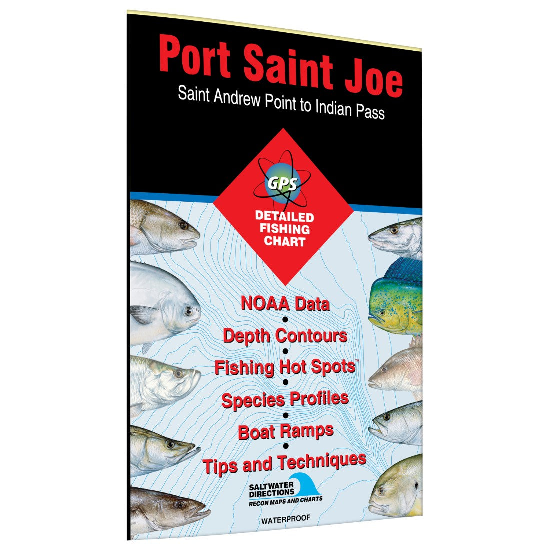 Port Saint Joe  St Andrew Pass to Indian Pass Fishing Map