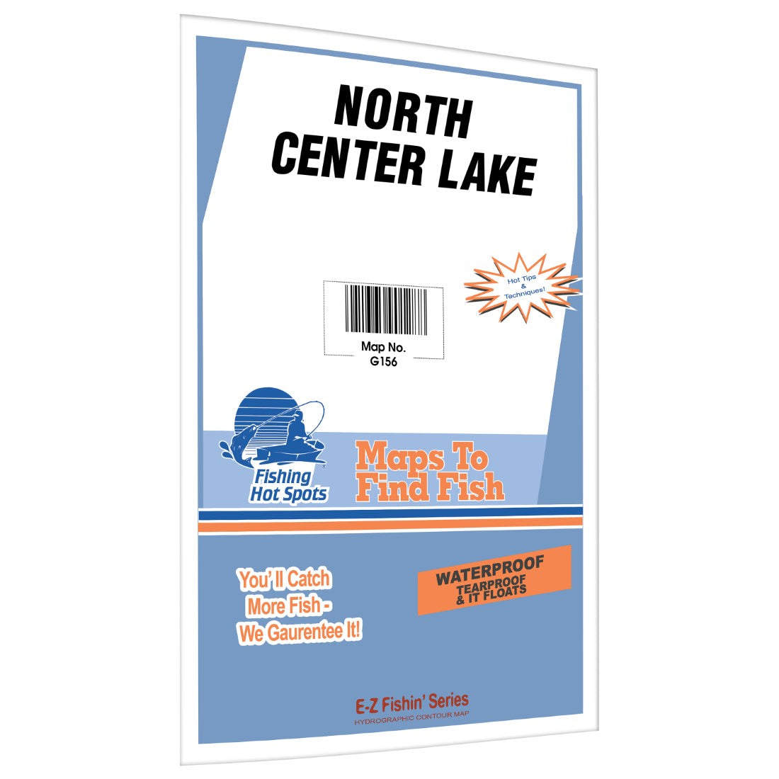 North Center Lake-Chisago Chain Fishing Map