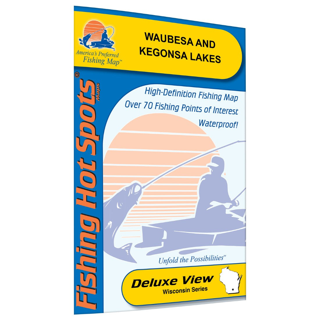 Waubesa & Kegonsa Lakes Fishing Map