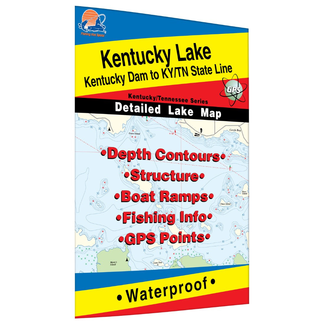 Kentucky Lake-North (Kentucky Dam to KY/TN Line) Fishing Map