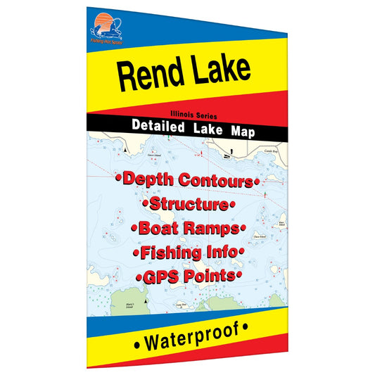 Rend Lake Fishing Map