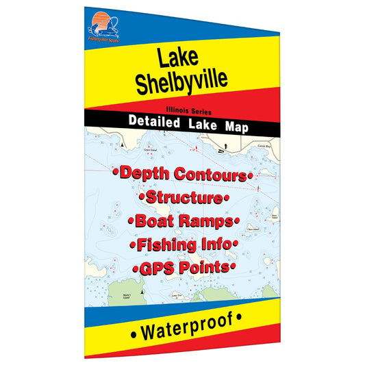 Lake Shelbyville Fishing Map