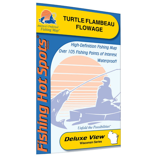 Turtle-Flambeau Flowage (Iron Co) Fishing Map