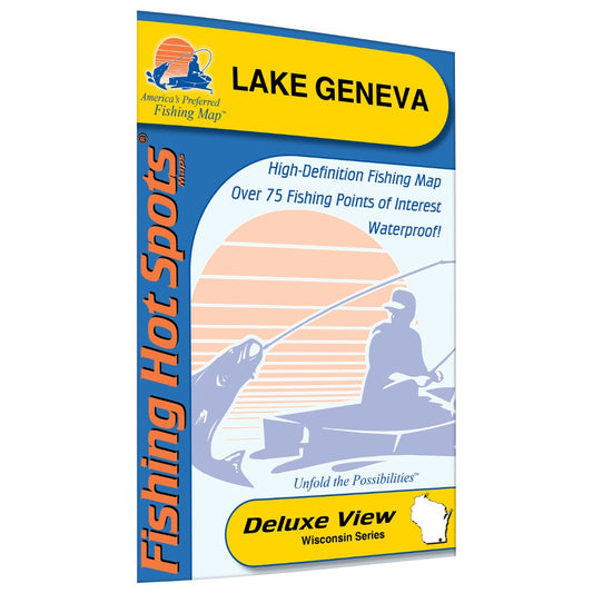 Lake Geneva Fishing Map (Walworth Co)