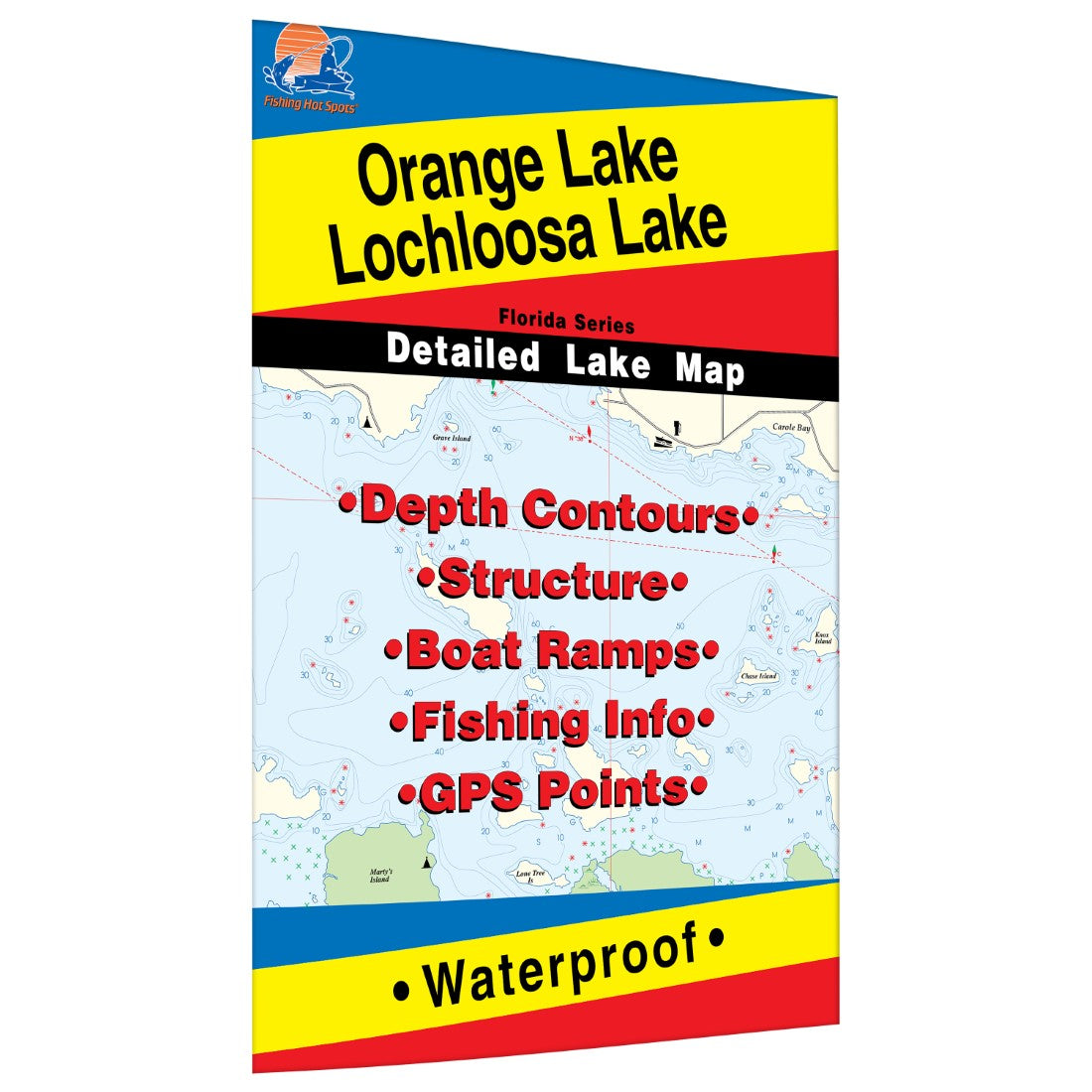 Lake Orange / Lochloosa Fishing Map