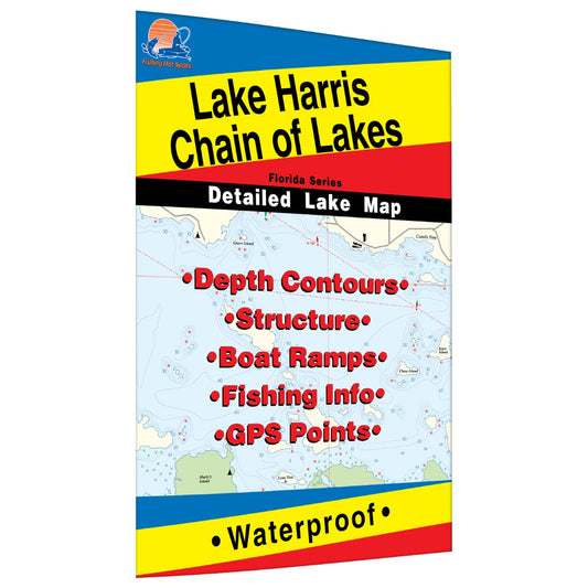 Harris Chain of Lakes Fishing Map