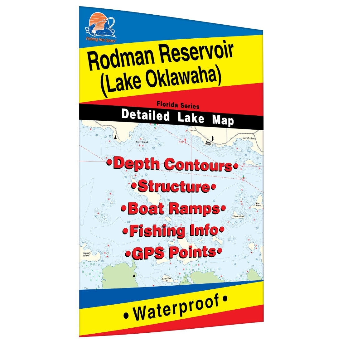 Rodman Reservoir Fishing Map