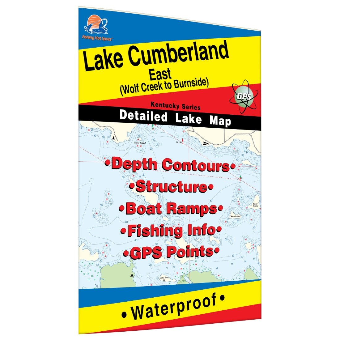 Lake Cumberland-East (Wolf Creek To Burnside) fishing map